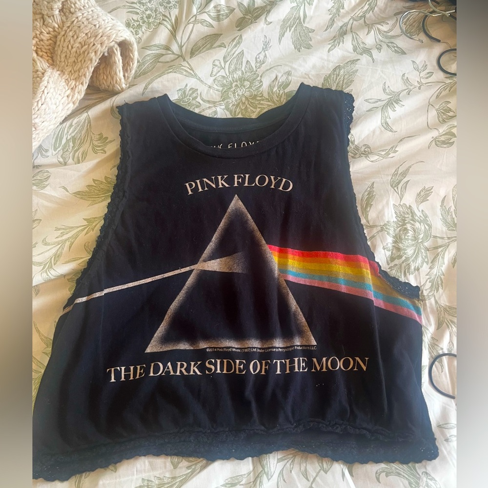 Pink Floyd size medium crop top